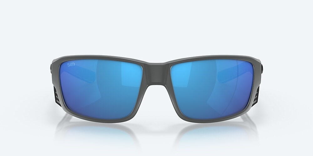 Costa Del Mar Tuna Alley PRO - Matte Gray - Blue Mirror Polarized Glass (580G)