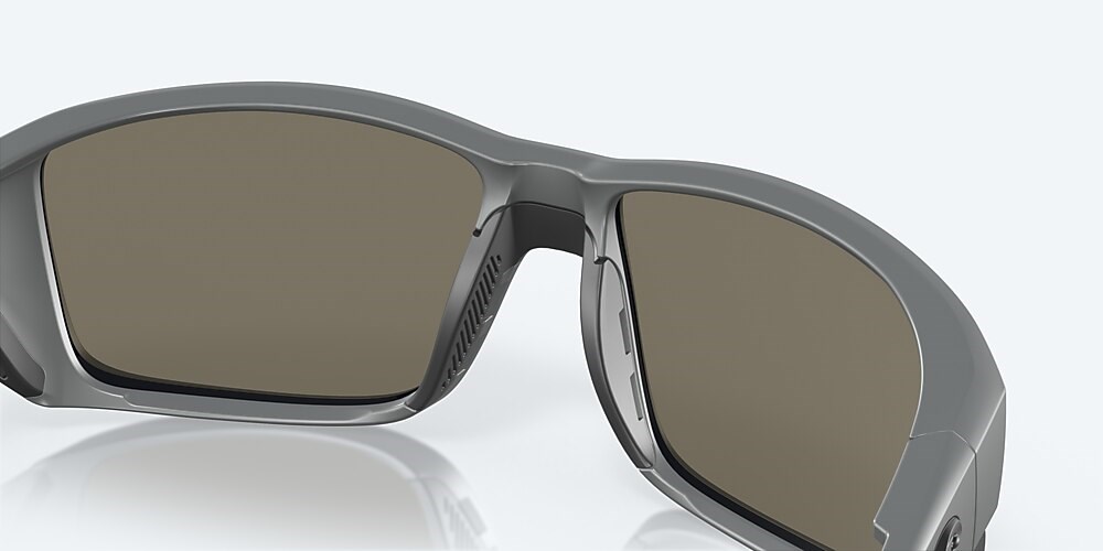 Costa Del Mar Tuna Alley PRO - Matte Gray - Blue Mirror Polarized Glass (580G)