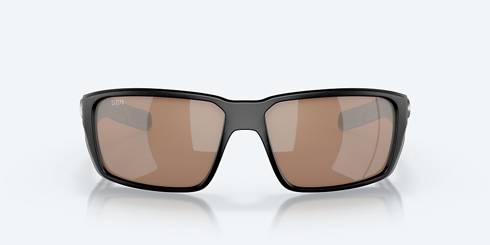 Costa Del Mar Fantail PRO - Matte Black - Copper Silver Mirror Polarized Glass (580G)