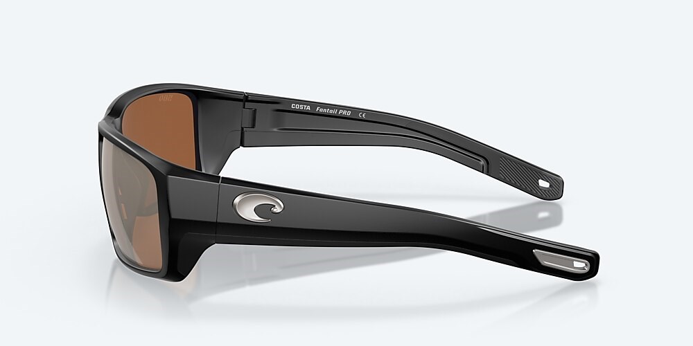 Costa Del Mar Fantail PRO - Matte Black - Copper Silver Mirror Polarized Glass (580G)