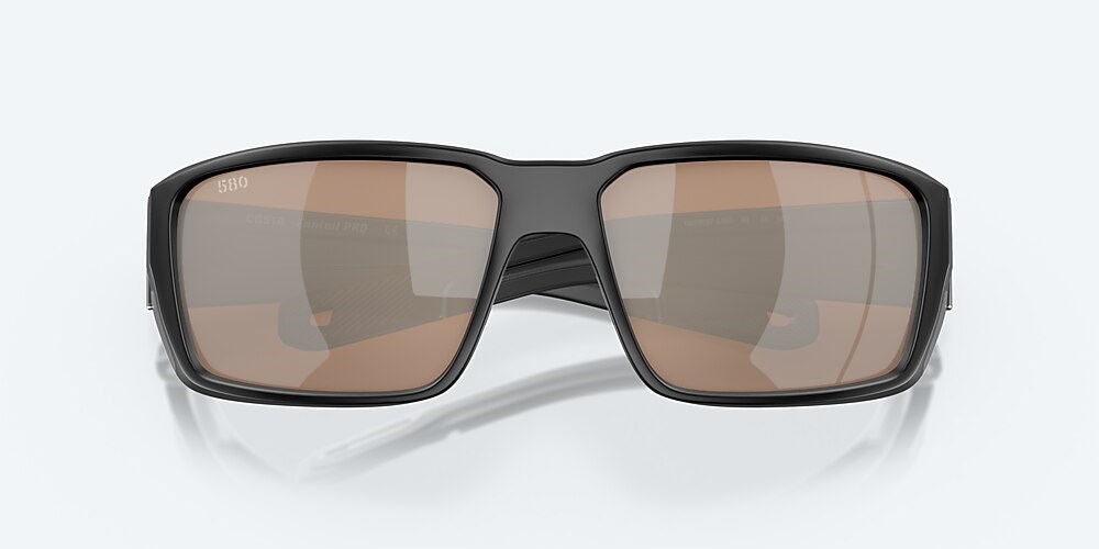 Costa Del Mar Fantail PRO - Matte Black - Copper Silver Mirror Polarized Glass (580G)