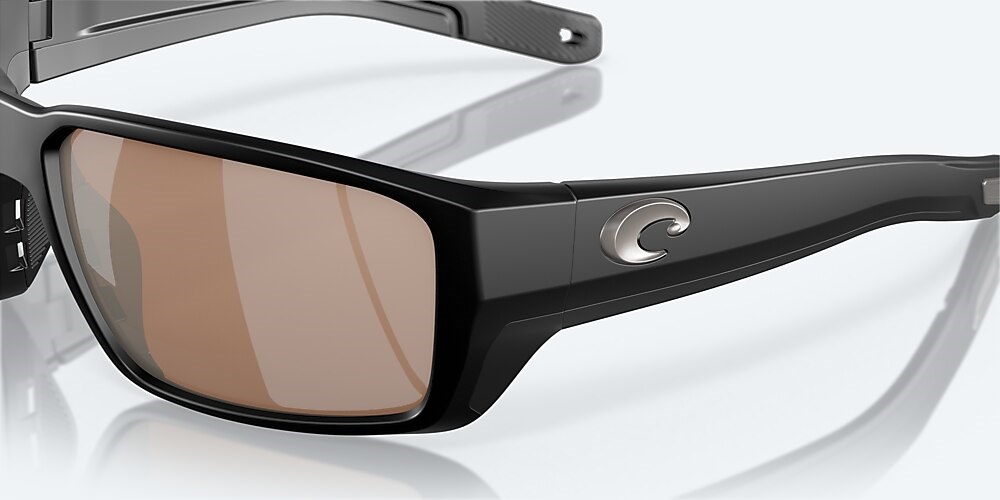 Costa Del Mar Fantail PRO - Matte Black - Copper Silver Mirror Polarized Glass (580G)