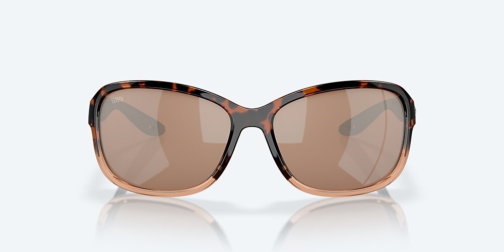Costa Del Mar Seadrift - Shiny Tortoise Fade - Copper Silver Mirror Polarized Glass (580G)