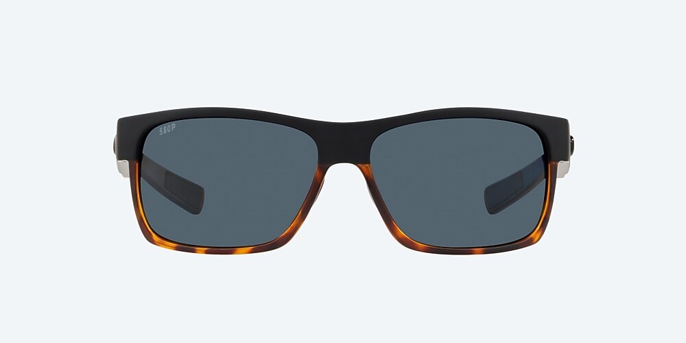 Costa Del Mar Half Moon - Black/Shiny Tortoise - Gray Polarized Polycarbonate (580P)