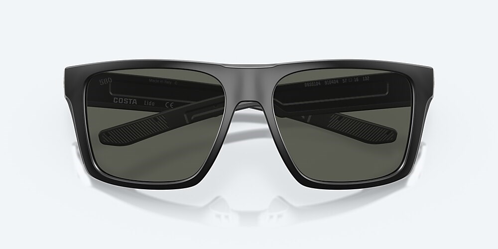 Costa Del Mar Lido - Matte Black - Gray Polarized Glass (580G)