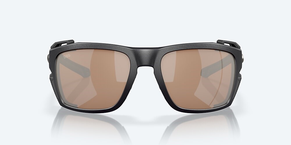 Costa Del Mar King Tide 8 - Black Pearl - Copper Silver Mirror Polarized Glass (580G)