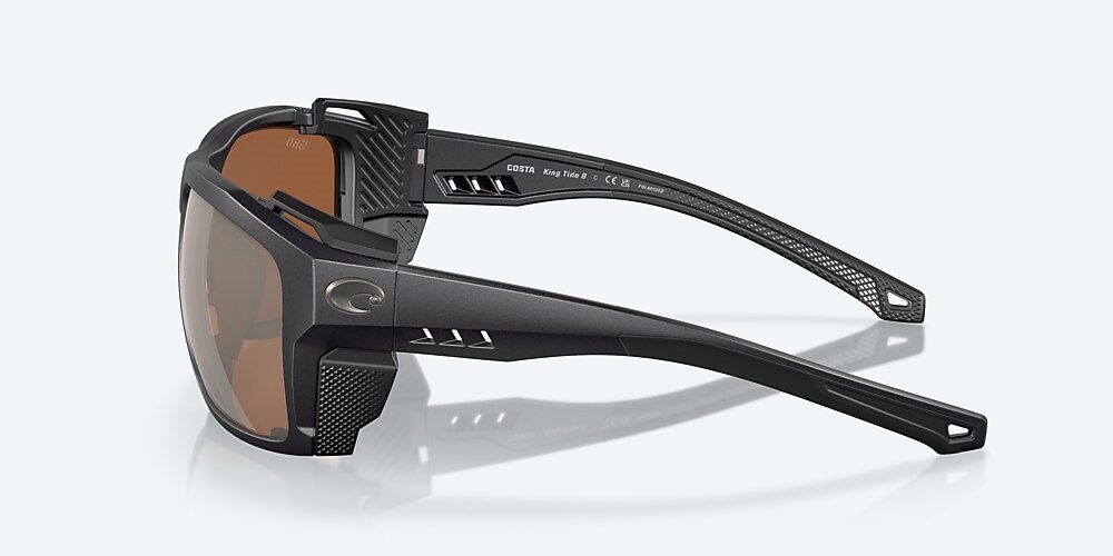 Costa Del Mar King Tide 8 - Black Pearl - Copper Silver Mirror Polarized Glass (580G)