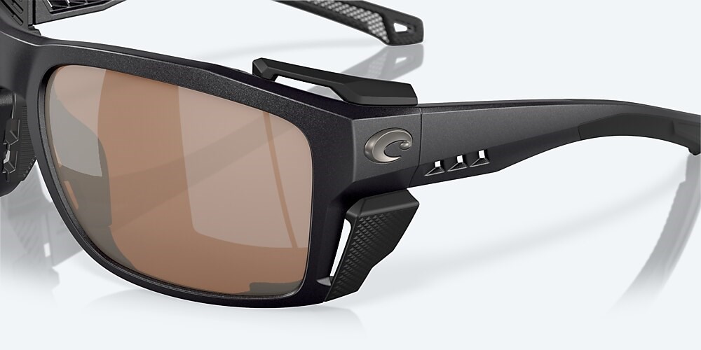 Costa Del Mar King Tide 8 - Black Pearl - Copper Silver Mirror Polarized Glass (580G)
