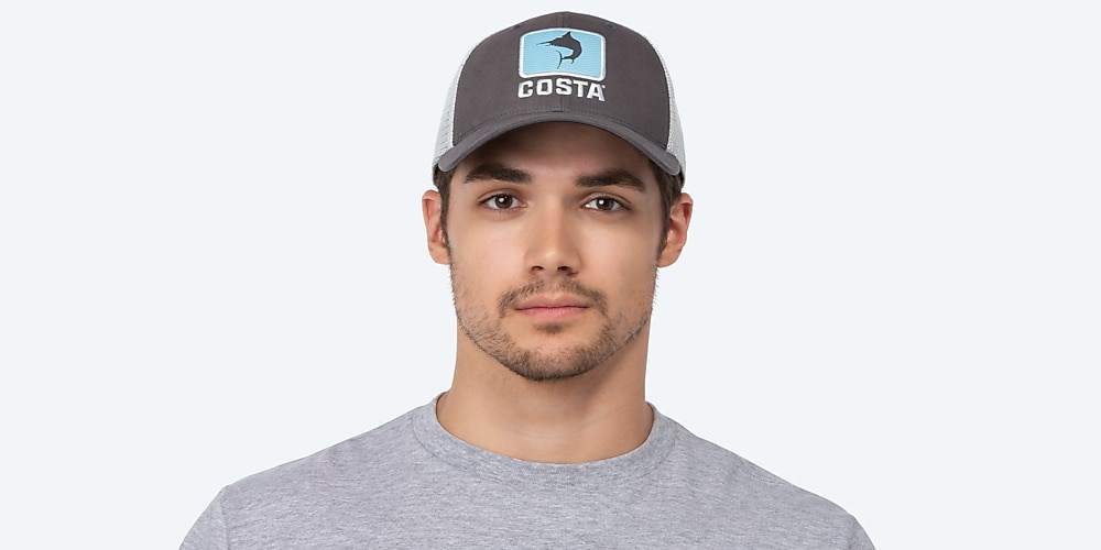 Costa Del Mar Marlin Waves Trucker - Charcoal