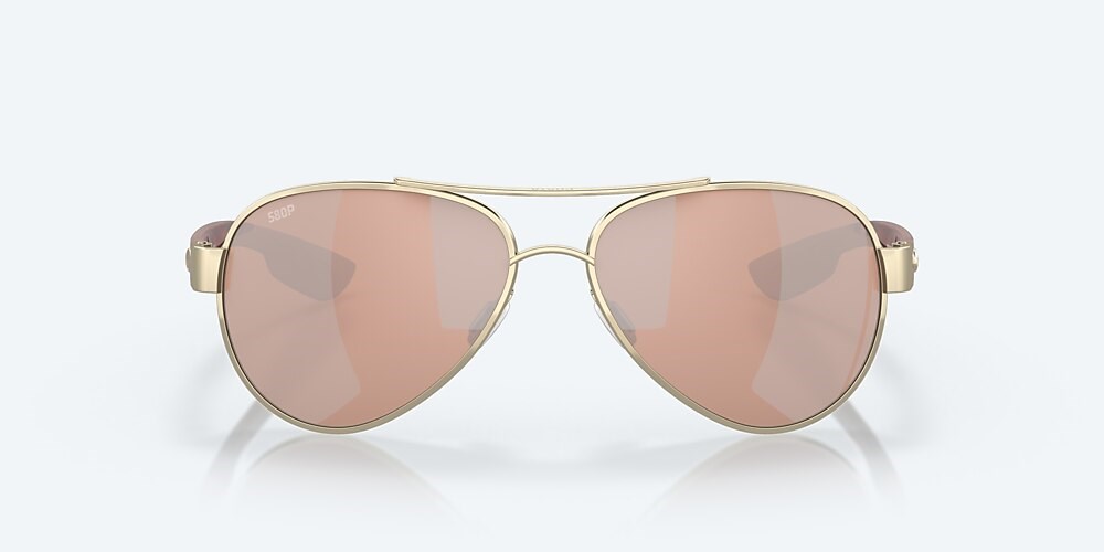 Costa Del Mar Loreto - Rose Gold - Copper Silver Mirror Polarized Polycarbonate (580P)