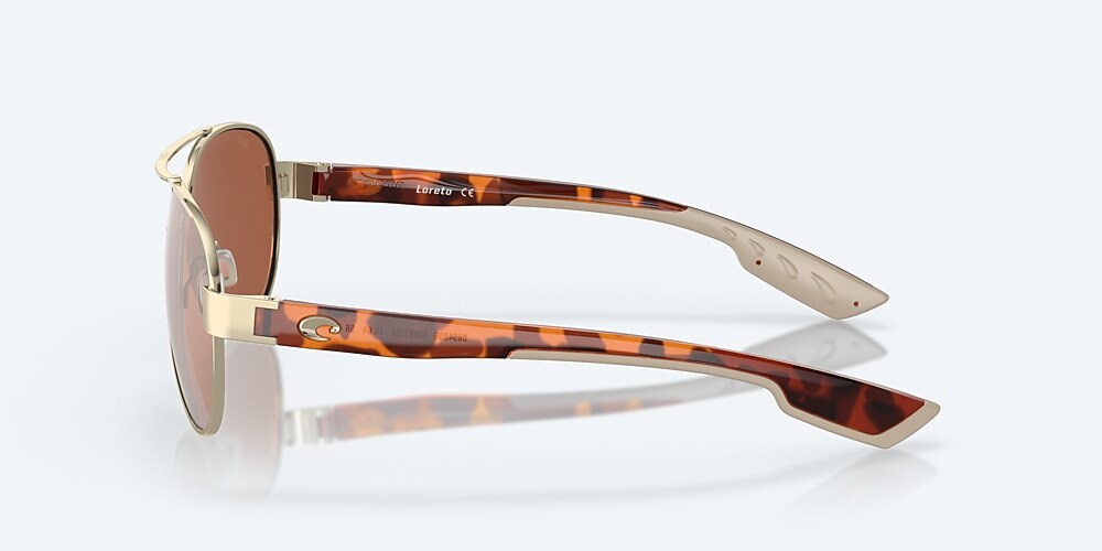 Costa Del Mar Loreto - Rose Gold - Copper Silver Mirror Polarized Polycarbonate (580P)
