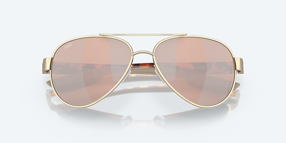 Costa Del Mar Loreto - Rose Gold - Copper Silver Mirror Polarized Polycarbonate (580P)