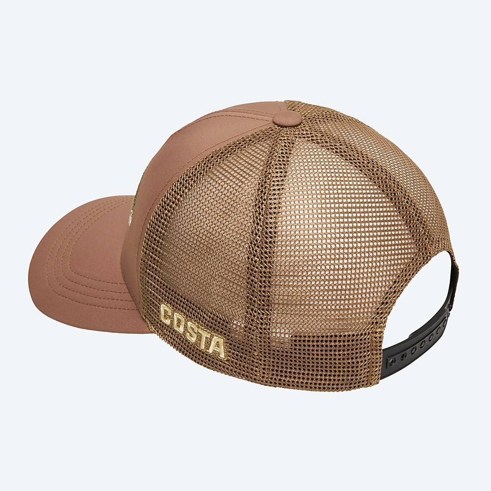 Costa Del Mar Bass Stitched Trucker - Working Brown
