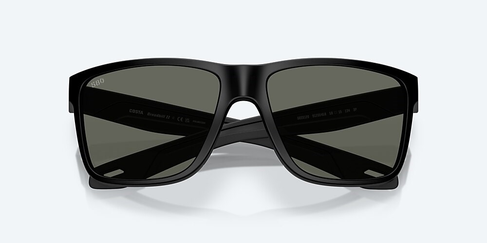 Costa Del Mar Broadbill II - Matte Black - Gray Polarized Glass (580G)