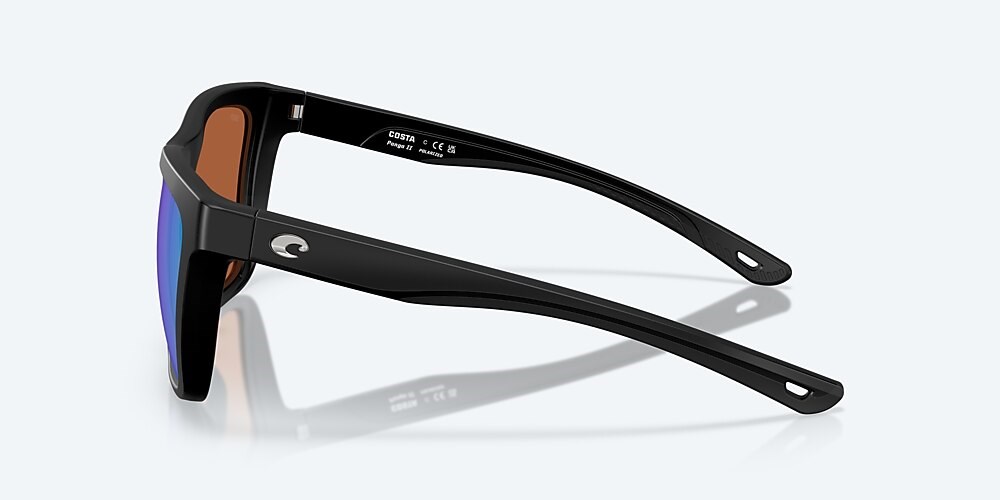 Costa Del Mar Panga II - Matte Black - Green Mirror Polarized Polycarbonate (580P)