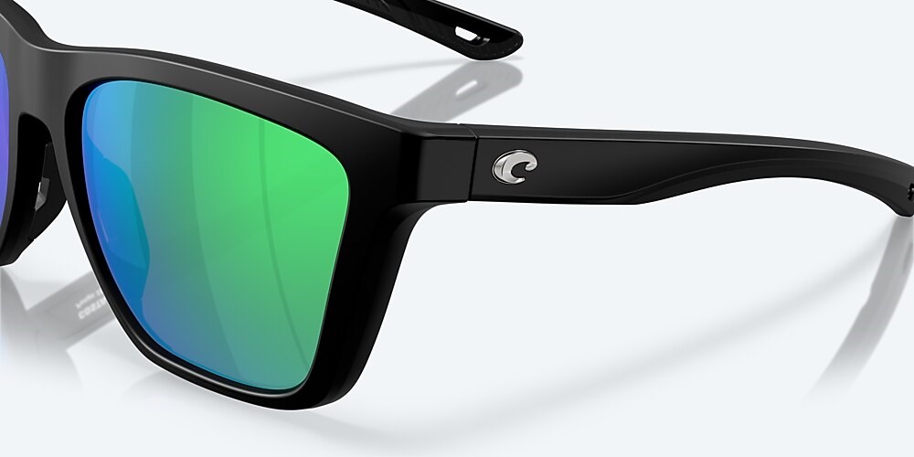 Costa Del Mar Panga II - Matte Black - Green Mirror Polarized Polycarbonate (580P)