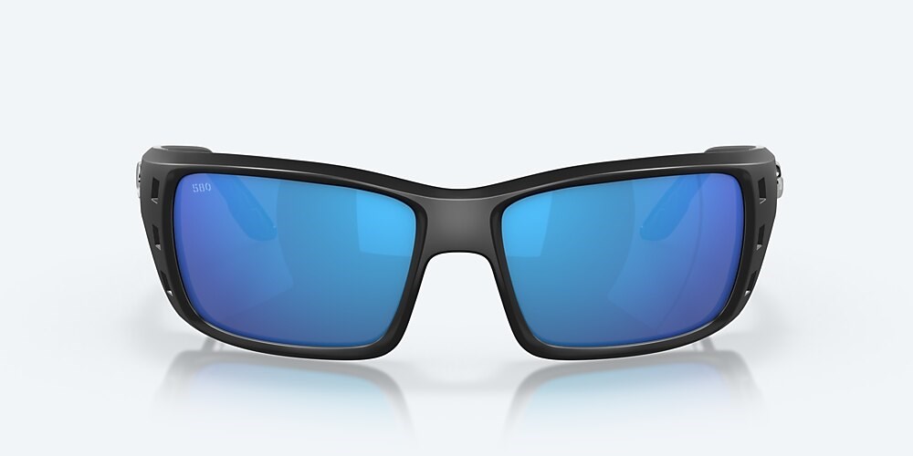 Costa Del Mar Permit - Matte Black - Blue Mirror Polarized Glass (580G)