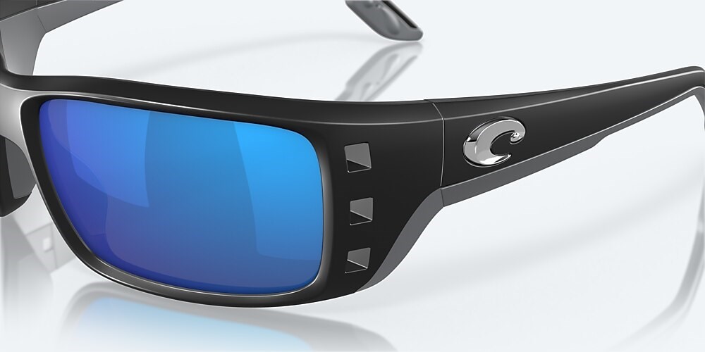 Costa Del Mar Permit - Matte Black - Blue Mirror Polarized Glass (580G)