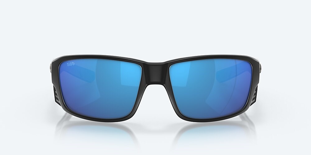 Costa Del Mar Tuna Alley PRO - Matte Black - Blue Mirror Polarized Glass (580G)