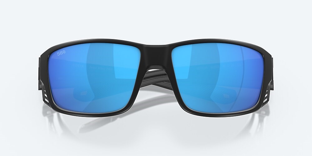 Costa Del Mar Tuna Alley PRO - Matte Black - Blue Mirror Polarized Glass (580G)