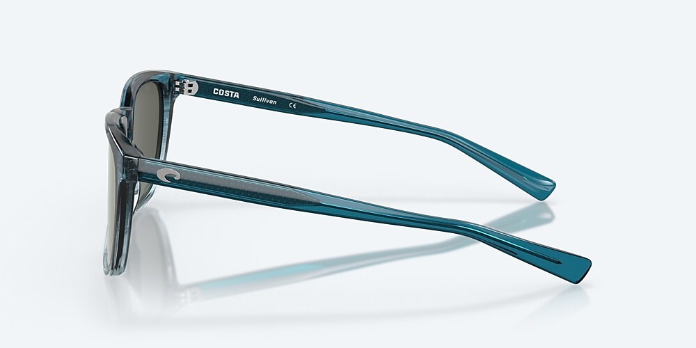 Costa Del Mar Sullivan - Shiny Deep Teal Fade - Gray Silver Mirror Polarized Glass (580G)