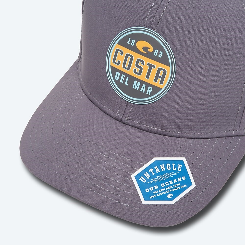 Costa Del Mar Prado Performance Hat - Charcoal