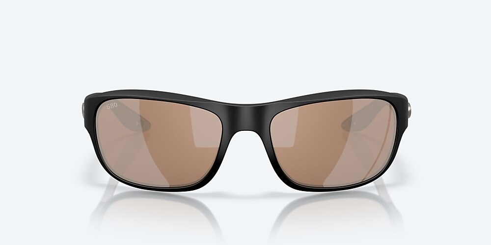 Costa Del Mar Clipperton - Matte Black - Copper Silver Mirror Polarized Glass (580G)