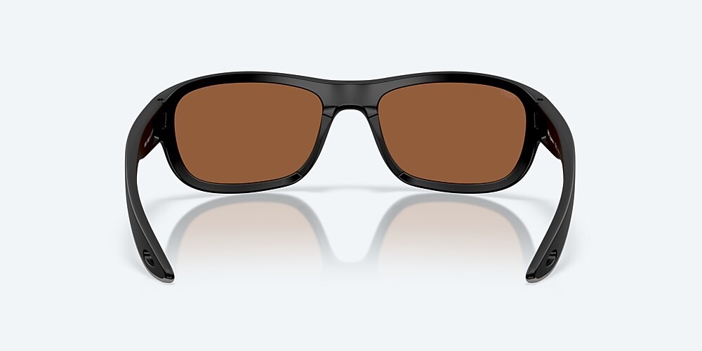 Costa Del Mar Clipperton - Matte Black - Copper Silver Mirror Polarized Glass (580G)