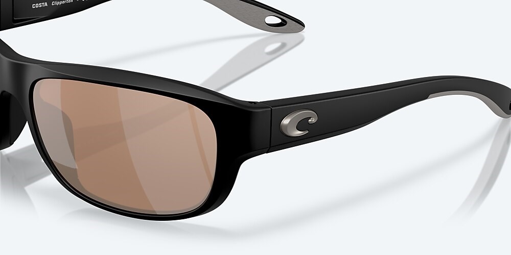 Costa Del Mar Clipperton - Matte Black - Copper Silver Mirror Polarized Glass (580G)