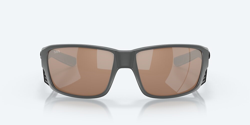 Costa Del Mar Tuna Alley PRO - Matte Gray - Copper Silver Mirror Polarized Glass (580G)
