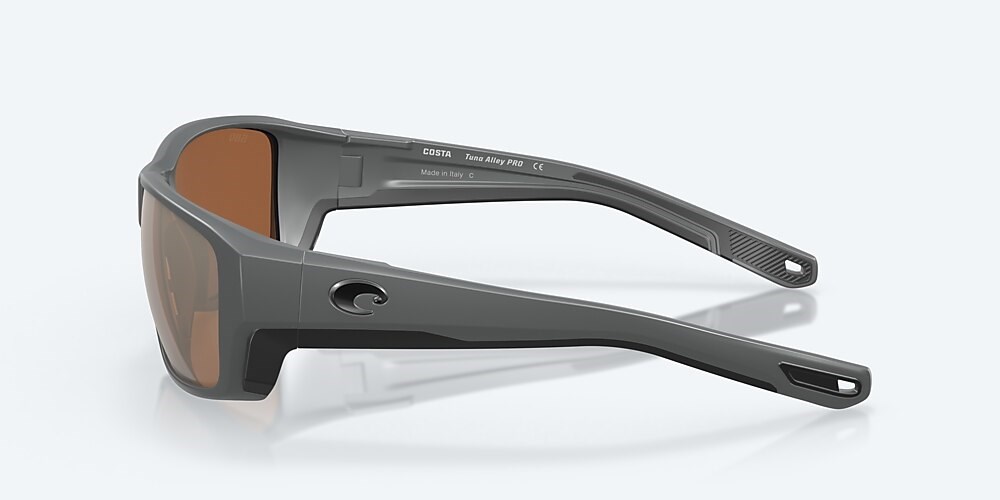 Costa Del Mar Tuna Alley PRO - Matte Gray - Copper Silver Mirror Polarized Glass (580G)