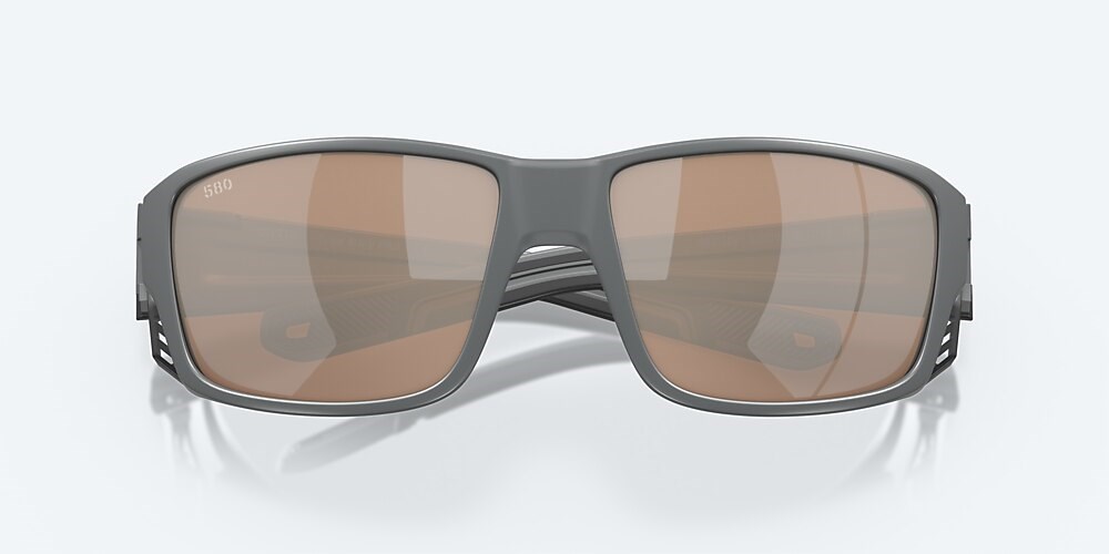 Costa Del Mar Tuna Alley PRO - Matte Gray - Copper Silver Mirror Polarized Glass (580G)