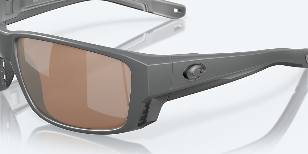 Costa Del Mar Tuna Alley PRO - Matte Gray - Copper Silver Mirror Polarized Glass (580G)