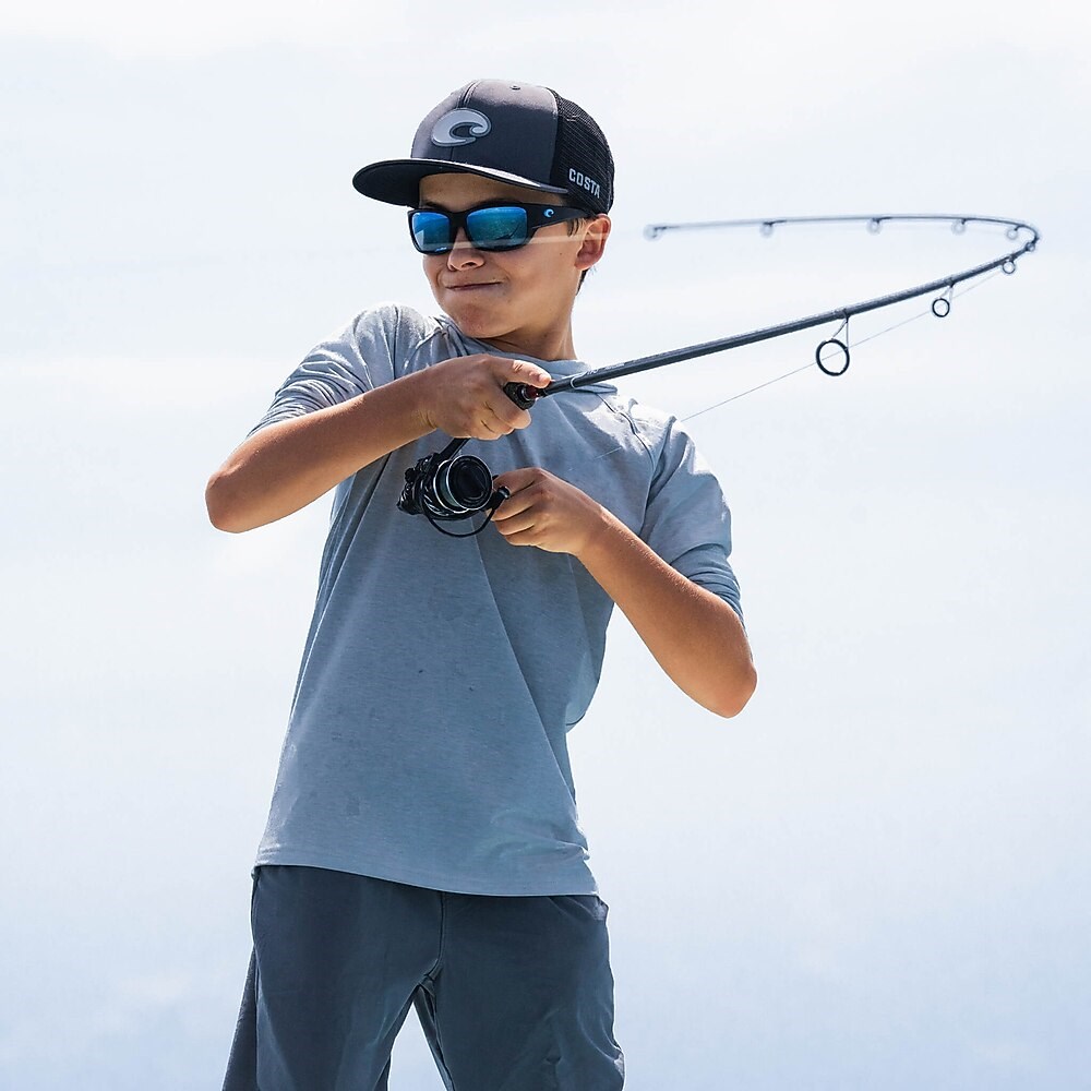 Costa Del Mar Schoolie - Matte Black - Blue Mirror Polarized Polycarbonate (580P)