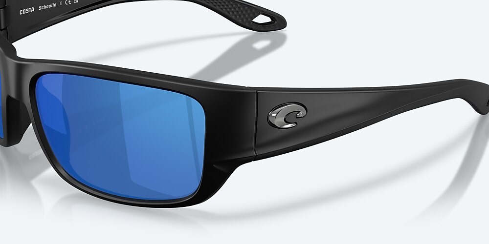 Costa Del Mar Schoolie - Matte Black - Blue Mirror Polarized Polycarbonate (580P)
