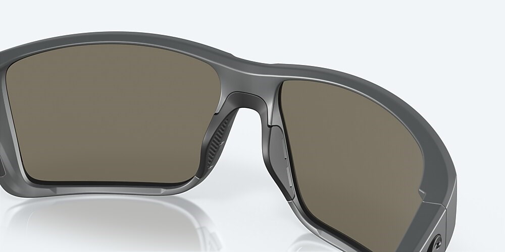 Costa Del Mar Reefton PRO - Matte Gray - Blue Mirror Polarized Glass (580G)