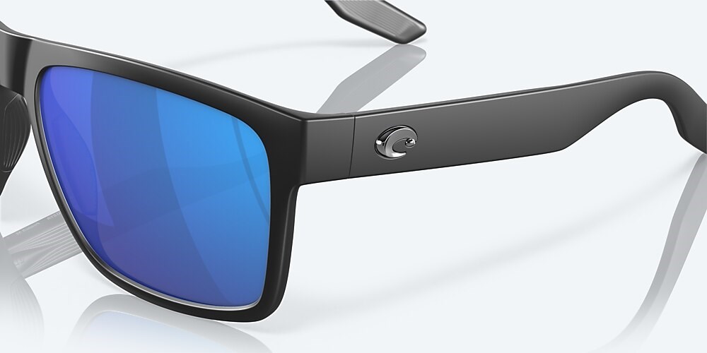 Costa Del Mar Paunch XL - Matte Black - Blue Mirror Polarized Glass (580G)