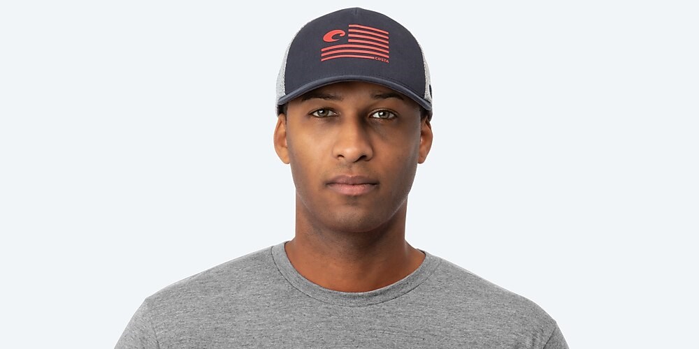 Costa Del Mar Pride Logo Trucker - Navy Heather