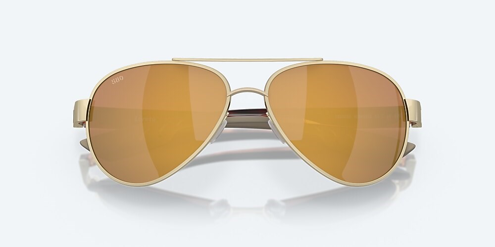 Costa Del Mar Loreto - Brushed Gold - Gold Mirror Polarized Glass (580G)